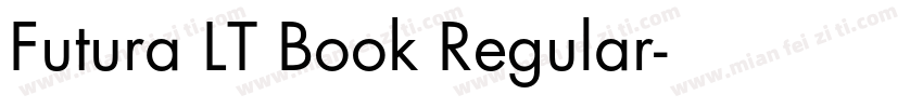 Futura LT Book Regular字体转换